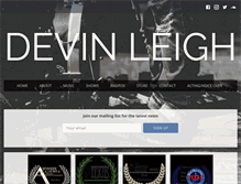 Tablet Screenshot of devinleighmusic.com